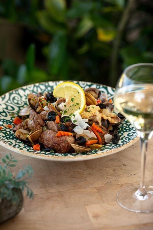 Carne de porco à Alentejana